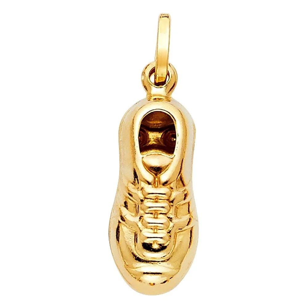 NEW 14K YELLOW GOLD HOLLOW PENDANT (PT518) (1 of 2)