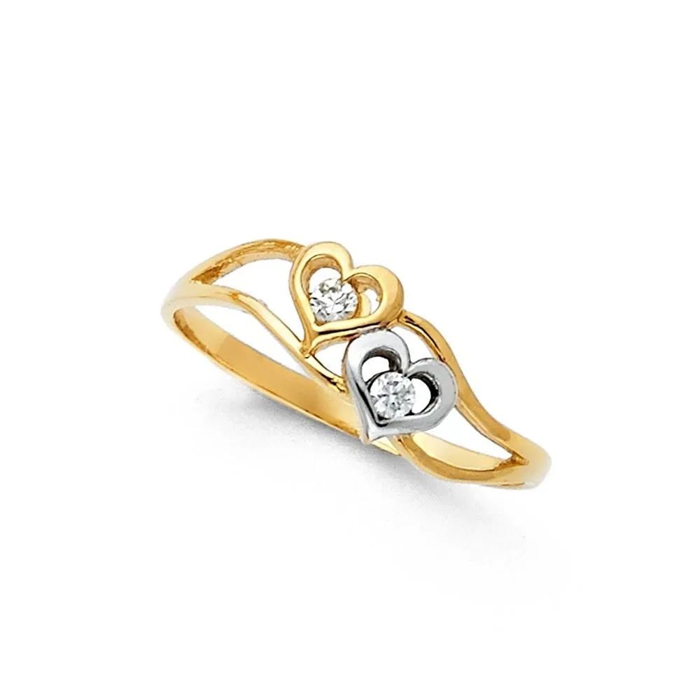 NEW 14K TWO TONE GOLD SEMANARIO RING - SIZE 7: NEW 14K TWO TONE GOLD SEMANARIO RING SEMANARIO RING NEW 14K TWO TONE GOLD WIDTH: 7 mm Apx. WEIGHT: 1.2g