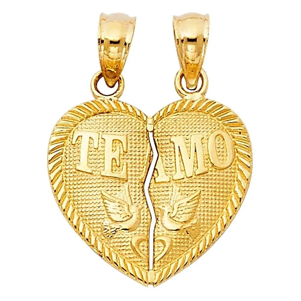 NEW 14K YELLOW GOLD HEART PENDANT (PT410): NEW 14K YELLOW GOLD HEART PENDANT (PT410) HEART PENDANT (PT410) NEW 14K YELLOW GOLD Height : 17 mm Width : 15 mm Apx. WEIGHT : 1.2g