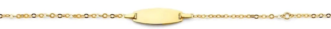 NEW 14K YELLOW GOLD BABY ID BRACELET (1 of 2)