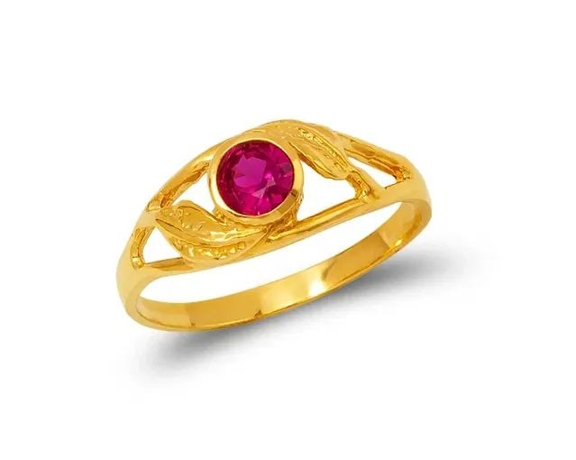 NEW 14K TWO TONE GOLD KIDS RING (1 of 2)