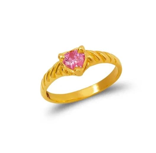 NEW 14K YELLOW GOLD KIDS HEART RING: NEW 14K YELLOW GOLD KIDS HEART RING KIDS HEART RING NEW 14K YELLOW GOLD SIZE Apx: 4mm WEIGHT: 1.2g