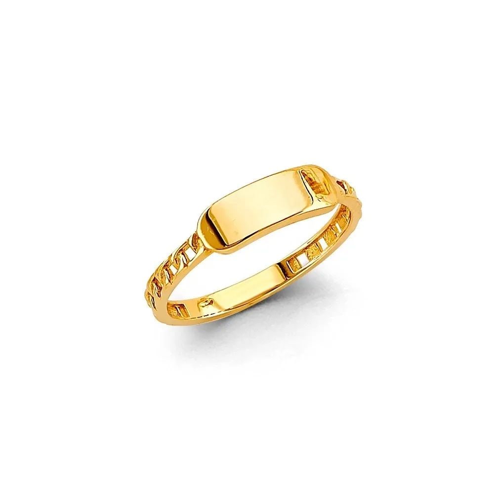NEW 14K YELLOW GOLD LADIES RING - SIZE 7 (1 of 2)