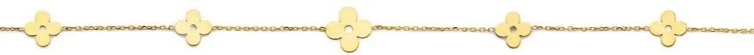 NEW 14K YELLOW GOLD LIGHT FLOWER BRACELET (1 of 2)