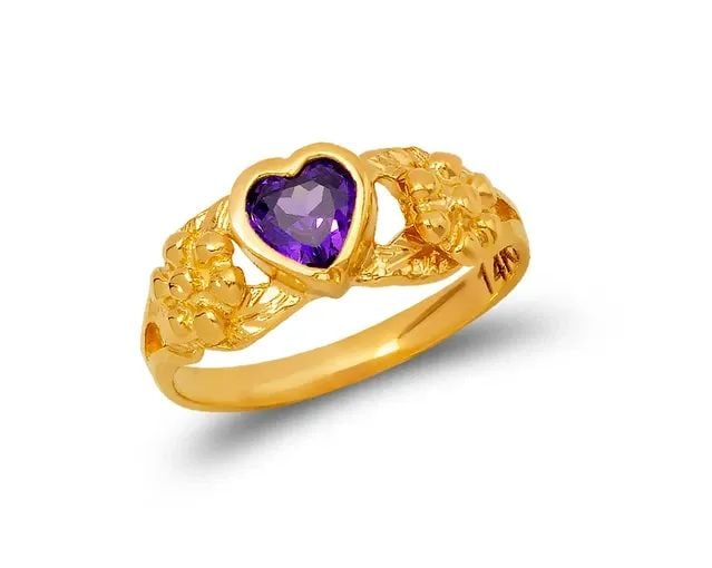NEW 14K TWO TONE GOLD KIDS RING: NEW 14K TWO TONE GOLD KIDS HEART RING KIDS HEART RING NEW 14K TWO TONE GOLD SIZE Apx: 6mm WEIGHT: 1.4g