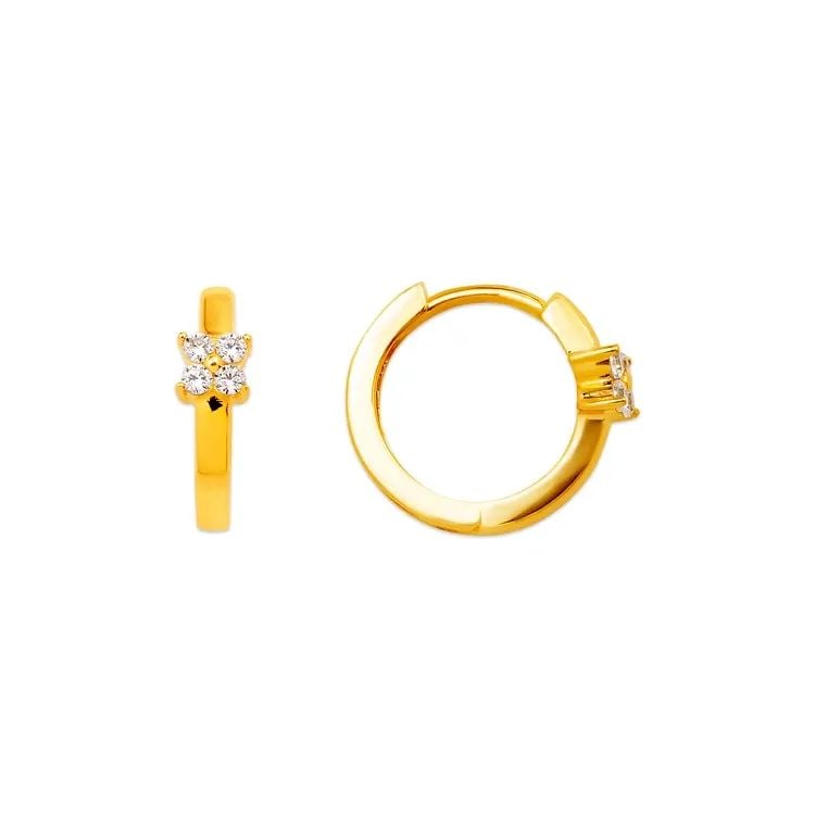 NEW 14K YELLOW GOLD FANCY HUGGIE EARRINGS: NEW 14K YELLOW GOLD FANCY HUGGIE EARRINGS FANCY HUGGIE EARRINGS NEW 14K YELLOW GOLD Width: Approx. 3x12mm Apx WEIGHT: 1.4g