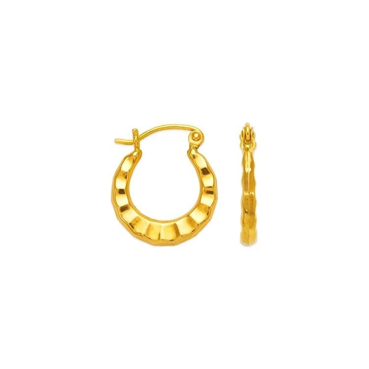 NEW 14K YELLOW GOLD HOLLOW SHRIMP HOOP EARRINGS: NEW 14K YELLOW GOLD HOLLOW SHRIMP HOOP EARRINGS HOLLOW SHRIMP HOOP EARRINGS NEW 14K YELLOW GOLD Width: Approx. 15mm Apx WEIGHT: 1.4g