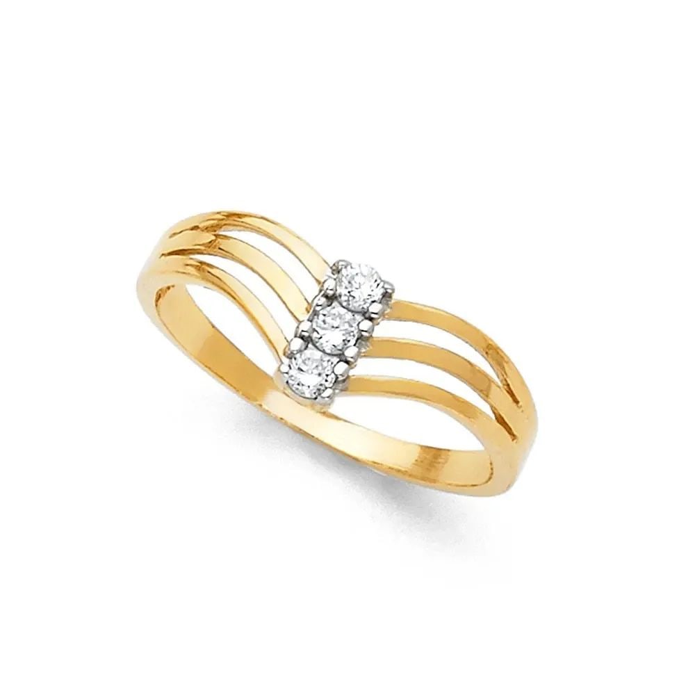 NEW 14K TWO TONE GOLD SEMANARIO RING (1 of 2)
