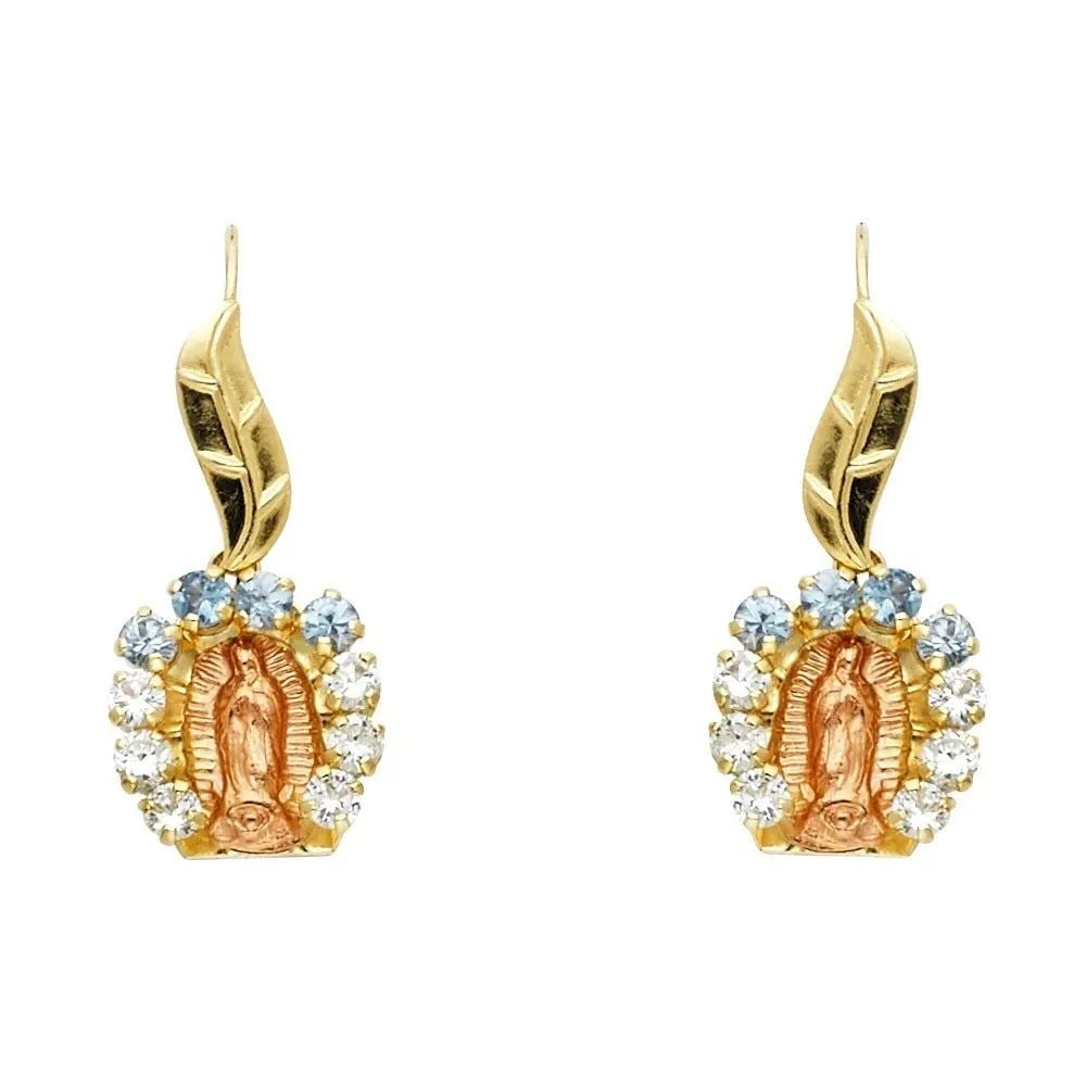 NEW 14K YELLOW GOLD STUD EARRINGS (1 of 2)