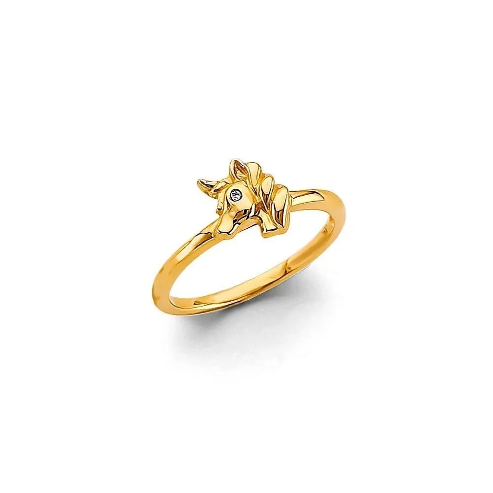 NEW 14K YELLOW GOLD BABIES RING (1 of 2)