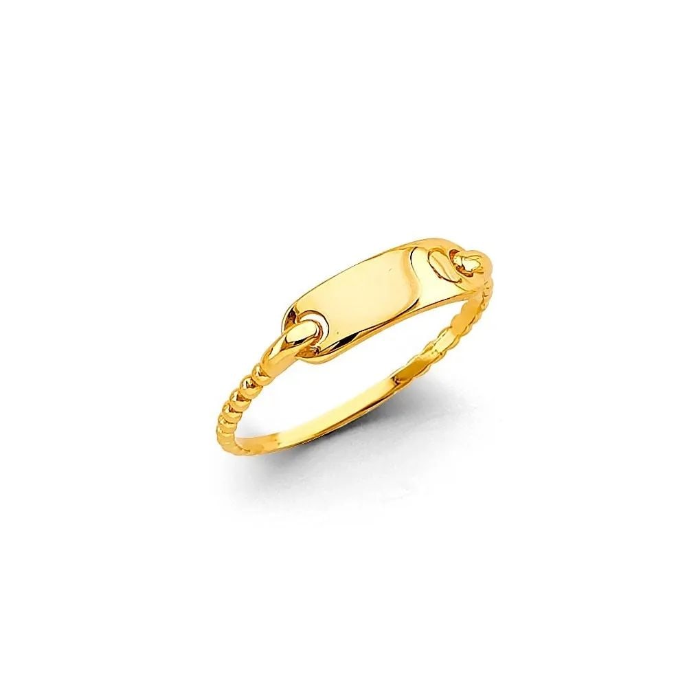 NEW 14K YELLOW GOLD LADIES RING - SIZE 7 (1 of 2)