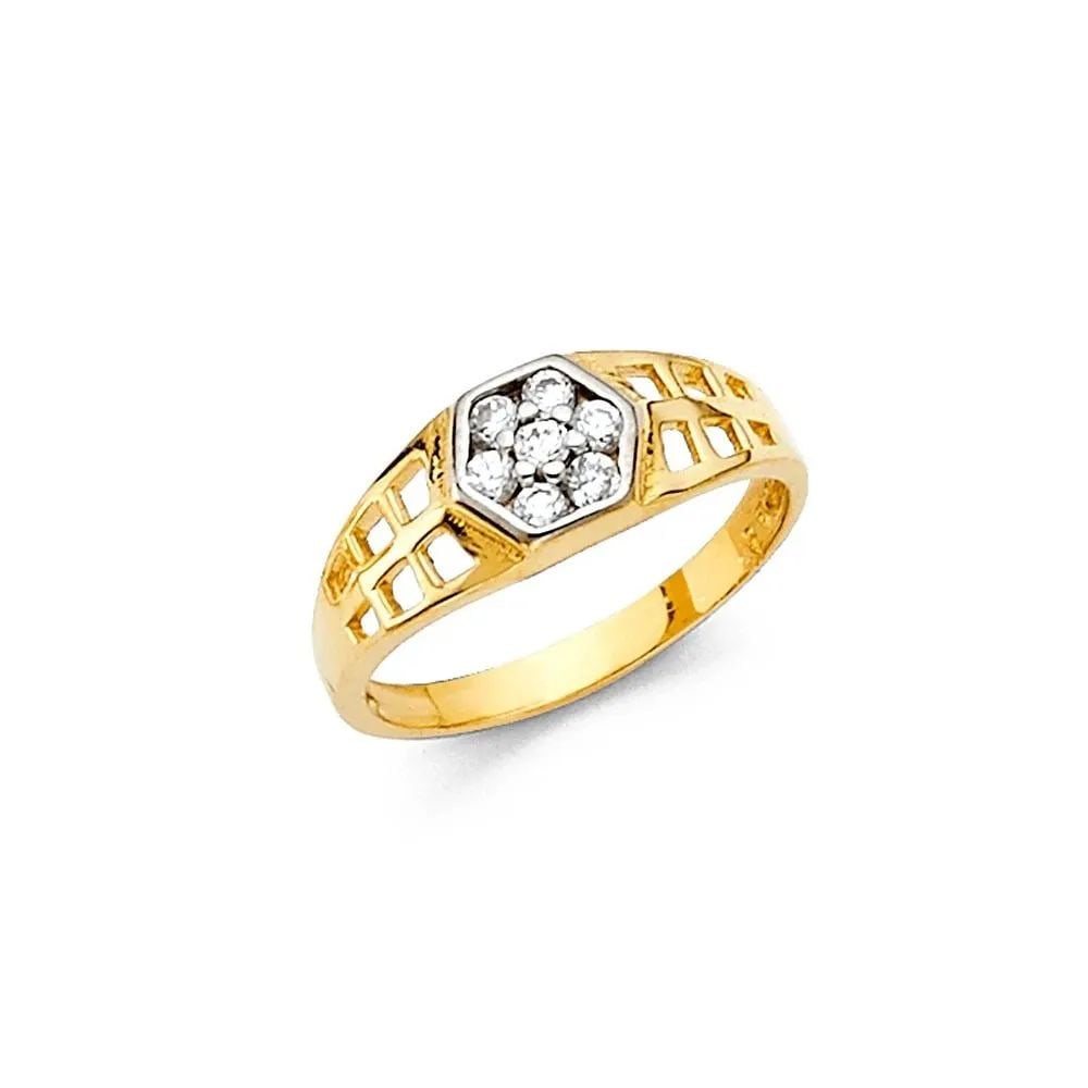 NEW 14K YELLOW GOLD KIDS RING: NEW 14K YELLOW GOLD KIDS RING KIDS RING NEW 14K YELLOW GOLD WIDTH: 6 mm Apx. WEIGHT: 1g
