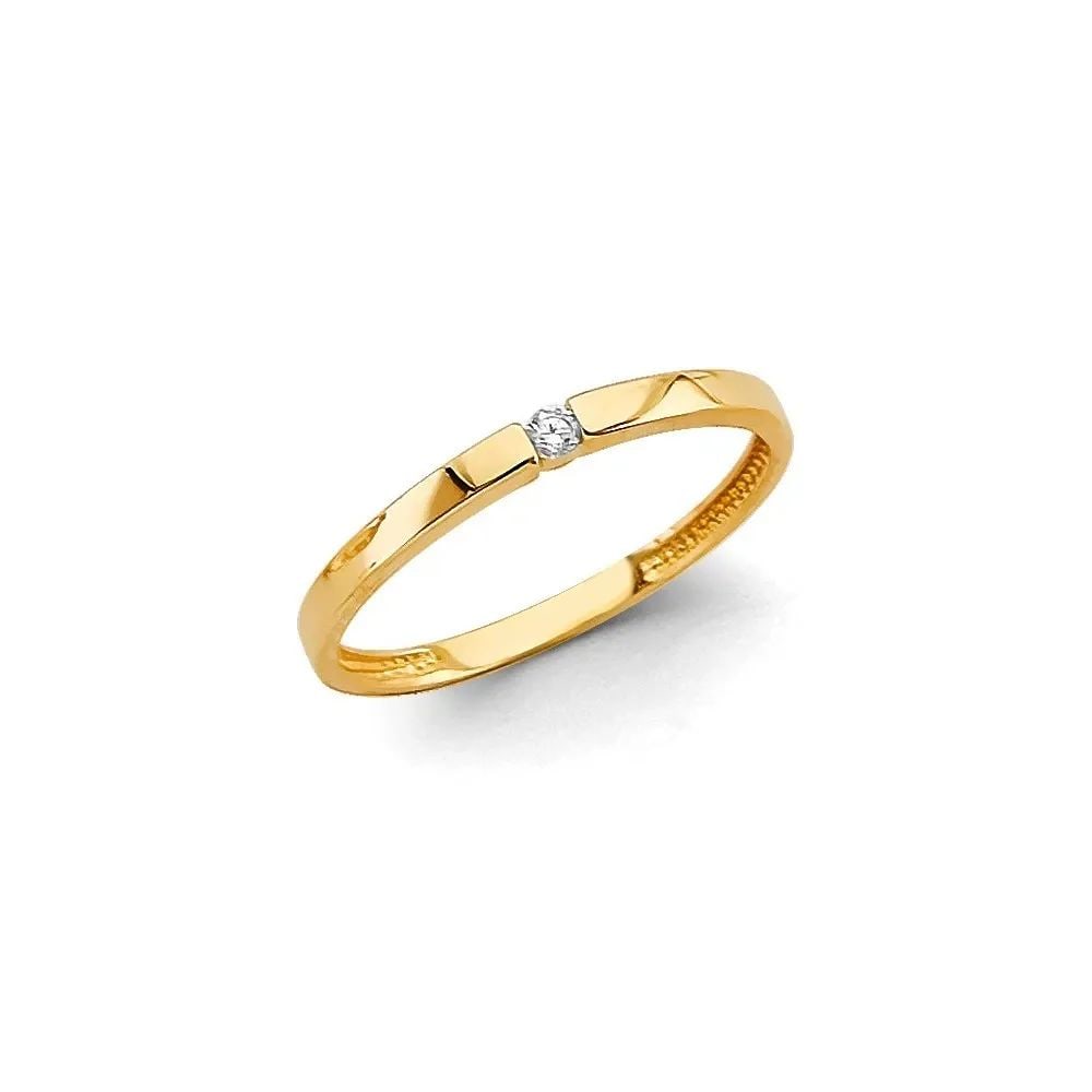NEW 14K YELLOW GOLD STACKABLE RING (1 of 2)