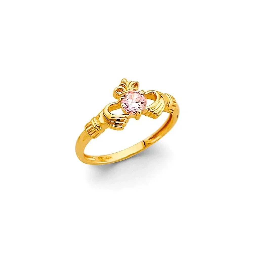 NEW 14K YELLOW GOLD BABIES RING (1 of 2)