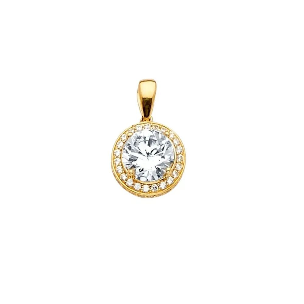 NEW 14K YELLOW GOLD PENDANT/SET: NEW 14K YELLOW GOLD PENDANT/SET PENDANT/SET NEW 14K YELLOW GOLD Height : 15 mm Width : 9 mm Apx. WEIGHT : 1.2g