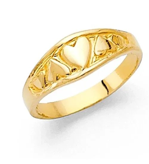 NEW 14K YELLOW GOLD KIDS RING: NEW 14K YELLOW GOLD KIDS RING KIDS RING NEW 14K YELLOW GOLD WIDTH: 5 mm Apx. WEIGHT: 1g