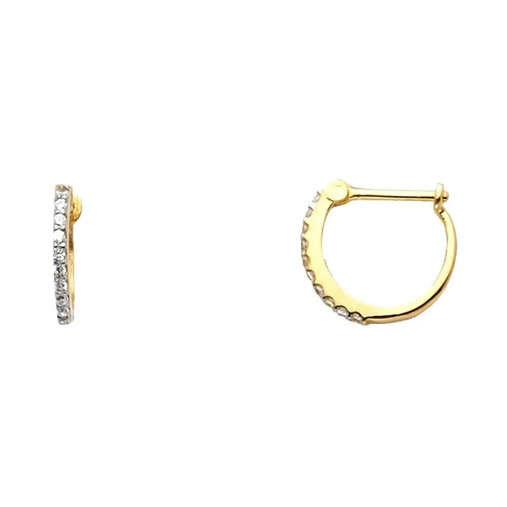 NEW 14K YELLOW GOLD HUGGIES EARRINGS: NEW 14K YELLOW GOLD HUGGIES EARRINGS HUGGIES EARRINGS NEW 14K YELLOW GOLD HEIGHT - 12 mm WIDTH - 12 mm Apx WEIGHT - 0.9 g
