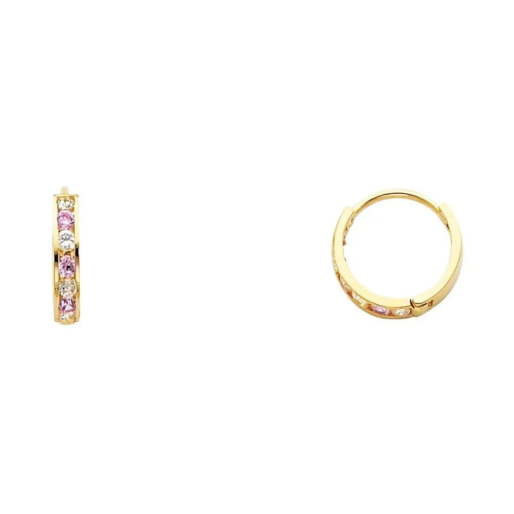 NEW 14K YELLOW GOLD HUGGIES EARRINGS: NEW 14K YELLOW GOLD HUGGIES EARRINGS HUGGIES EARRINGS NEW 14K YELLOW GOLD HEIGHT - 12 mm WIDTH - 12 mm Apx WEIGHT - 0.7 g