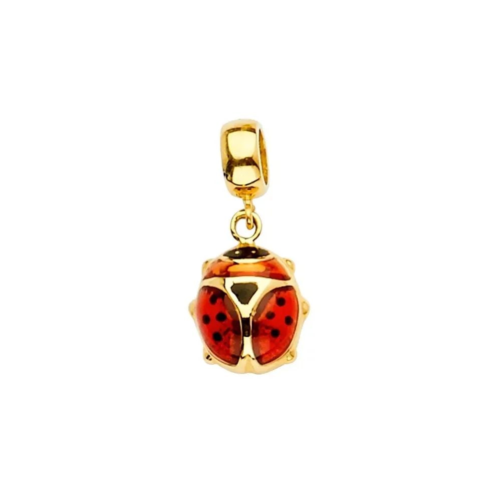 NEW 14K YELLOW GOLD LADY BUG CHARM FOR MIX&MATCH BRACELET (1 of 2)