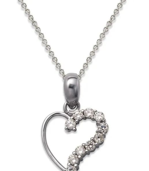NEW 14K WHITE GOLD HEART PENDANT: NEW 14K WHITE GOLD HEART PENDANT HEART PENDANT NEW 14K WHITE GOLD Apx. WIDTH: 11x12mm Apx WEIGHT: 1.0g
