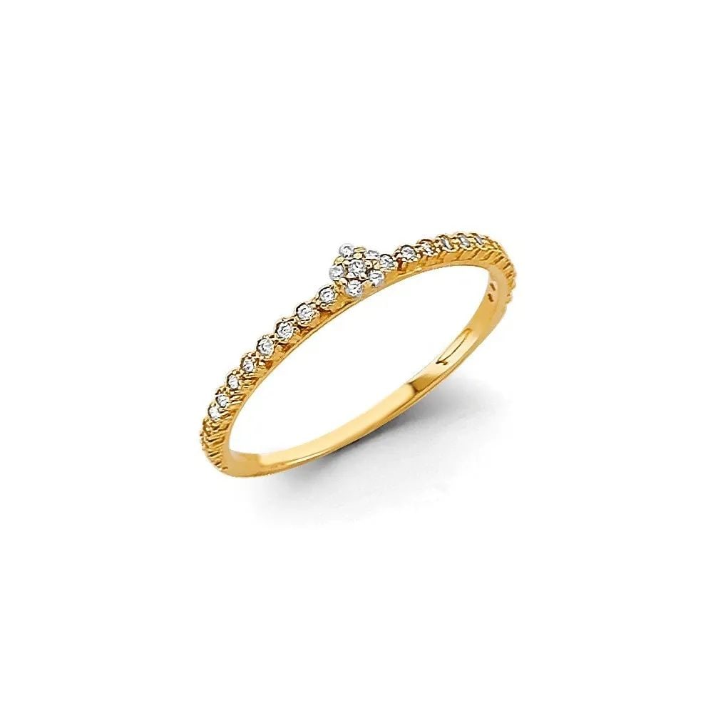NEW 14K YELLOW GOLD STACKABLE RING (1 of 2)