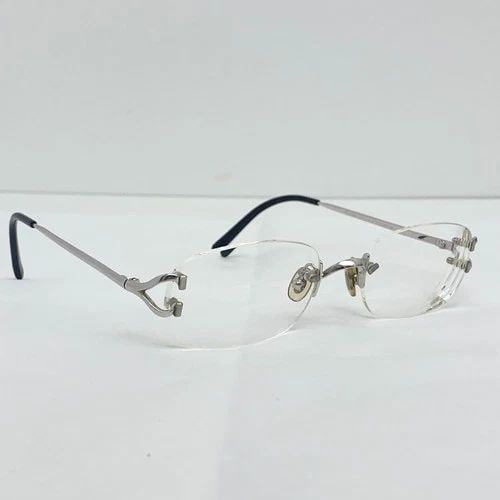 AUTHENTIC CARTIER RIMLESS EYEGLASSES 20 135 SUNGLASSES SP OVAL CLEAR FRAMES (1 of 2)