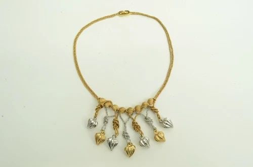 AUTHENTIC CHRISTIAN DIOR VINTAGE NECKLACE GP TURNIP CHARM ROPE JEWELRY ACCESSORY: AUTHENTIC CHRISTIAN DIOR VINTAGE NECKLACE GP TURNIP CHARM ROPE JEWELRY ACCESSORY Authentic Christian Dior Vintage Necklace GP Turnip Charm Rope Jewelry Accessory AUTHENTIC CHRISTIAN DIOR VINTAGE NECKL