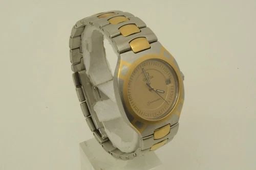 AUTHENTIC OMEGA SEAMASTER VINTAGE 30MM WATCH STAINLESS STEEL DATE GOLD CROSS: AUTHENTIC OMEGA SEAMASTER VINTAGE 30MM WATCH STAINLESS STEEL DATE GOLD CROSS Womens, Ladies, Unisex Wristwatch Length: 16.5 cm Case: 30mm x 34mm Lug: 19mm Omega Seamaster Silver, Gold Serial: 53315224