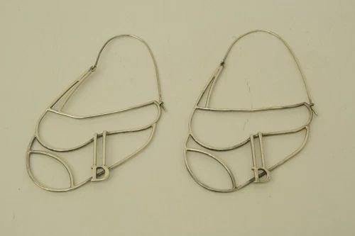 AUTHENTIC CHRISTIAN DIOR PIERCED EARRINGS STERLING SADDLE BAGS D LOGO JEWELRY: AUTHENTIC CHRISTIAN DIOR PIERCED EARRINGS STERLING SADDLE BAGS D LOGO JEWELRY Authentic Christian Dior Pierced Earrings Sterling Saddle Bags D Logo Jewelry Jewelry Accessories Ladies, Womens, Female P