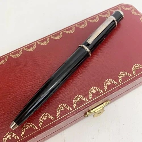 AUTHENTIC CARTIER BALLPOINT PEN C DECOR SP LOGO BLACK OFFICE DESK COLLECTIBLE 2: AUTHENTIC CARTIER BALLPOINT PEN C DECOR SP LOGO BLACK OFFICE DESK COLLECTIBLE 2 AUTHENTIC CARTIER BALLPOINT PEN C DECOR SP LOGO BLACK OFFICE DESK COLLECTIBLE 2 Cartier Ballpoint Pen Signed, Inscribed 