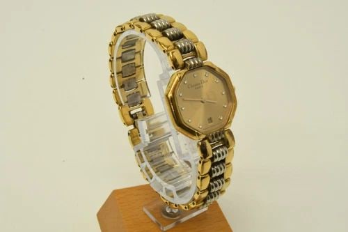 AUTHENTIC CHRISTIAN DIOR COMBI OCTOGON GP WATCH 24MM VINTAGE RHINESTONE DATE: AUTHENTIC CHRISTIAN DIOR COMBI OCTOGON GP WATCH 24MM VINTAGE RHINESTONE DATE Authentic Christian Dior Combi Octogon GP Watch 24mm Vintage Rhinestone Date Authentic Christian Dior Combi Octogon GP Watc