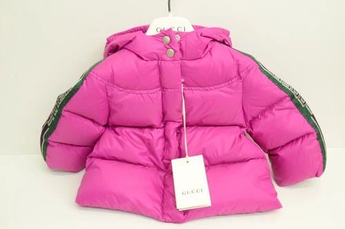AUTHENTIC GUCCI BABY GIRLS WINTER JACKET SIZE 6/9 HOT PINK SNOW WEB CLOTHING (1 of 2)