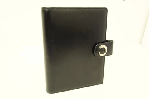 AUTHENTIC CARTIER PANTAIL LEATHER RING BINDER BOOK BLACK HOME OFFICE ACCESSORY 2: AUTHENTIC CARTIER PANTAIL LEATHER RING BINDER BOOK BLACK HOME OFFICE ACCESSORY 2 Authentic Cartier Pantail Leather Ring Binder Book Black Home Office Accessory 2 Authentic Cartier Pantail Leather Ring