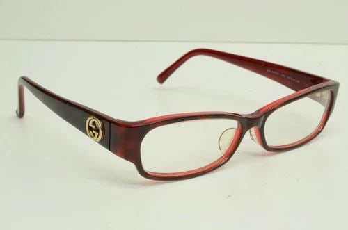 AUTHENTIC GUCCI SUNGLASSES GG LOGO 42 14 140 RED PLASTIC FRAME GP WITH CASE (1 of 2)
