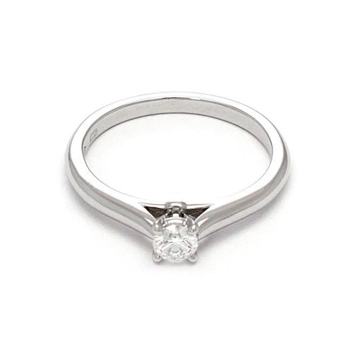 CARTIER ROUND DIAMOND PLATINUM ENGAGEMENT RING SIZE 49-US 5 CERT & GIA: CARTIER ROUND DIAMOND PLATINUM ENGAGEMENT RING SIZE 49-US 5 CERT & GIA Cartier Round Diamond Platinum Engagement Ring Size 49-US 5 Cert & GIA Description This elite authentic engagement ring is by Car