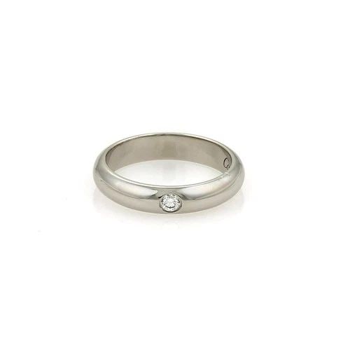 CARTIER PLATINUM DOME BAND 1 DIAMOND RING SIZE 4 (1 of 2)