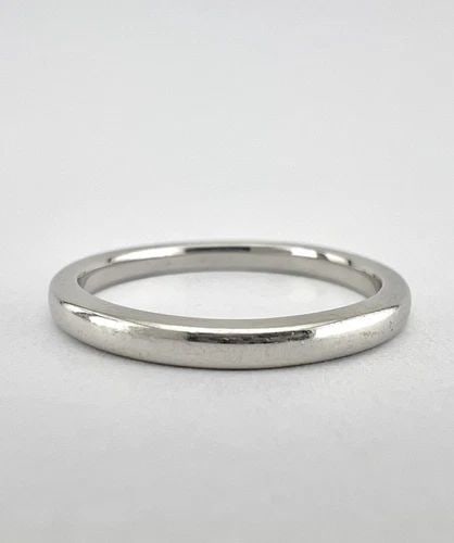DESIGNER 950 PLATINUM 1.5MM WEDDING COMFORT FIT BAND RING SIZE 6.25 (1 of 2)