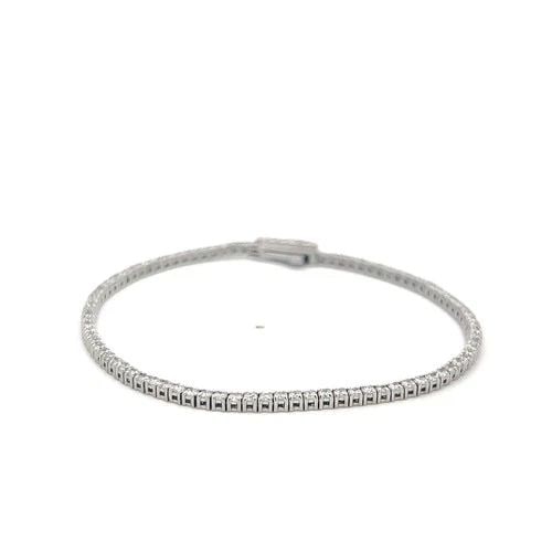 14 KARAT WHITE GOLD TENNIS BRACELET WITH 1.82 CARAT ROUND H VS DIAMONDS: 14 KARAT WHITE GOLD TENNIS BRACELET WITH 1.82 CARAT ROUND H VS DIAMONDS 14 KARAT WHITE GOLD TENNIS BRACELET WITH 1.82 CARAT ROUND H VS DIAMONDS PRODUCT DESCRIPTION Video: Video Link Detailed Descripti