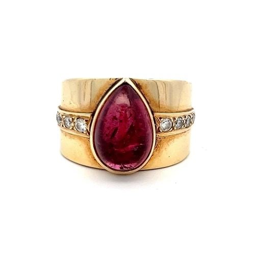 7.00 CARAT TOURMALINE 0.60 CARAT CIRCULAR BRILLIANT DIAMOND 14K YG COCKTAIL RING: 7.00 CARAT TOURMALINE 0.60 CARAT CIRCULAR BRILLIANT DIAMOND 14K YG COCKTAIL RING 7.00 Carat Tourmaline 0.60 Carat Circular Brilliant Diamond 14K YG Cocktail Ring Yellow Gold Engagement Ring Details De