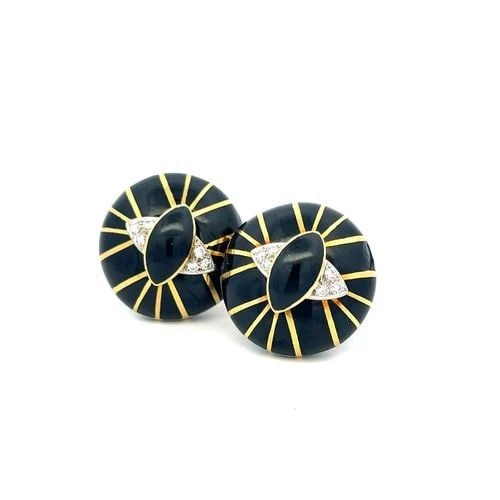0.30 CARAT ROUND BRILLIANT H SI1 DIAMOND 18 KARAT YELLOW GOLD CLIP ON EARRINGS: 0.30 CARAT ROUND BRILLIANT H SI1 DIAMOND 18K YG CLIP ON EARRINGS 0.30 Carat Round Brilliant H SI1 Diamond 18 Karat Yellow Gold Clip On Earrings 18k Details Department Unisex Adults Main Stone Diamond 