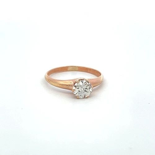 0.80 CARAT CIRCULAR BRILLIANT CUT DIAMOND 14 KARAT ROSE GOLD ENGAGEMENT RING: 0.80 CARAT CIRCULAR BRILLIANT CUT DIAMOND 14 KARAT ROSE GOLD ENGAGEMENT RING PRODUCT DESCRIPTION Title: 0.80 Carat Circular Brilliant Cut J SI1 Diamond 14 Karat Rose Gold Engagement Ring Style: Engage