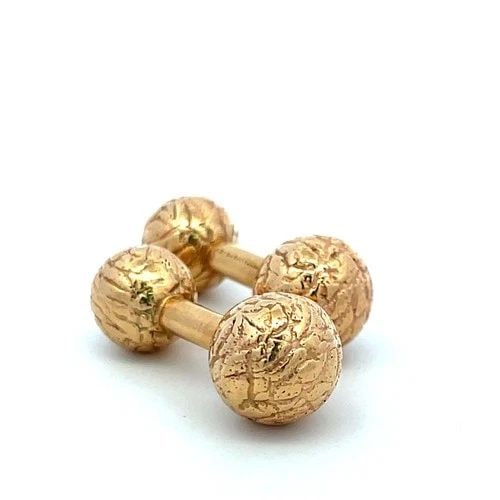 TIFFANY & CO VINTAGE 18K YELLOW GOLD BALL RETURN CUFFLINKS 15 GRAMS: TIFFANY & CO VINTAGE 18K YELLOW GOLD BALL RETURN CUFFLINKS 15 GRAMS TIFFANY & CO VINTAGE 18K YELLOW GOLD BALL RETURN CUFFLINKS 15 GRAMS PRODUCT DESCRIPTION Designer: Tiffany & Co Detailed Description: