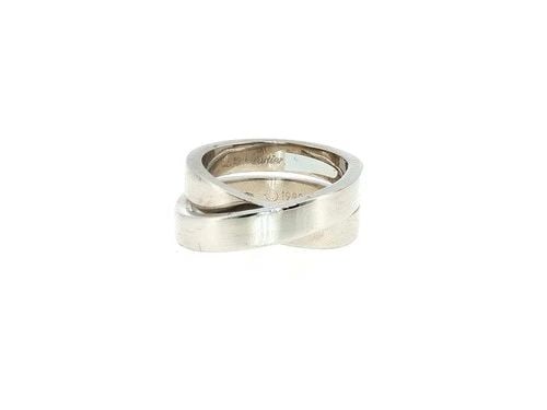 CARTIER NOUVELLE VAGUE 18 KARAT WHITE GOLD BAND RING 15.76 GRAMS SIZE 6: CARTIER NOUVELLE VAGUE 18 KARAT WHITE GOLD BAND RING 15.76 GRAMS SIZE 6 CARTIER NOUVELLE VAGUE 18 KARAT WHITE GOLD BAND RING 15.76 GRAMS SIZE 6 PRODUCT DESCRIPTION Designer: CARTIER Detailed Descripti