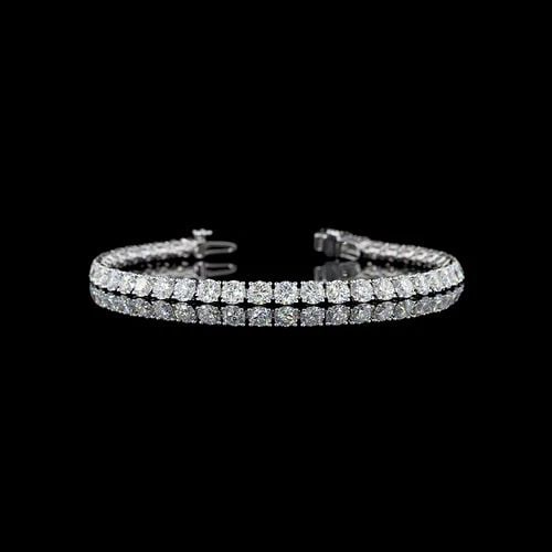LAB-GROWN 8.3 CARAT ROUND E-F-VS2 DIAMOND SILVER TENNIS BRACELET: LAB-GROWN 8.3 CARAT ROUND E-F-VS2 DIAMOND SILVER TENNIS BRACELET Title: High-quality Brand-New Echo Friendly Elegant Lab-Grown 8.3 Carat Round E-F-VS2 Diamond Silver Tennis Bracelet Video Link: Watch 