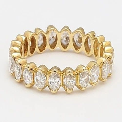 1.50 CARAT H VS1 DIAMOND 18 KARAT YELLOW GOLD ETERNITY BAND RING: 1.50 CARAT H VS1 DIAMOND 18K YELLOW GOLD ETERNITY BAND RING 1.50 Carat H VS1 Diamond 18 Karat Yellow Gold Eternity Band Ring 18k Engagement Ring Details Department Unisex Adults Main Stone Diamond Met