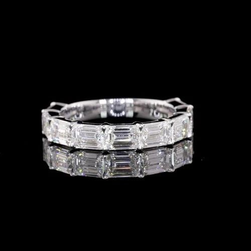 LAB-GROWN 3.01 CARAT EMERALD E-VS1 DIAMOND 14K WHITE GOLD HALF ETERNITY ETERNITY: LAB-GROWN 3.01 CARAT EMERALD E-VS1 DIAMOND 14K WHITE GOLD HALF ETERNITY ETERNITY PRODUCT DESCRIPTION Title: High-quality Brand-New Echo Friendly Elegant Lab-Grown 3.01 Carat Emerald E-VS1 Diamond 14K 
