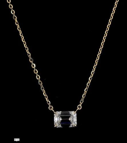LAB-GROWN 3 CARAT EMERALD F-VS1 DIAMOND 14K YELLOW GOLD SOLITAIRE PENDANT: LAB-GROWN 3 CARAT EMERALD F-VS1 DIAMOND 14K YELLOW GOLD SOLITAIRE PENDANT PRODUCT DESCRIPTION Title: High-quality Brand-New Echo Friendly Elegant Lab-Grown 3 Carat Emerald F-VS1 Diamond 14K Yellow Gol