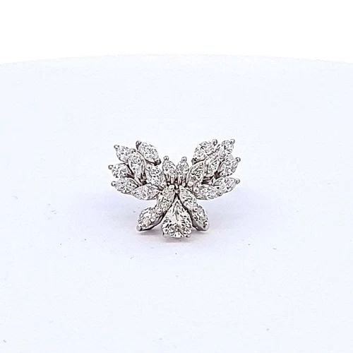VINTAGE 1.98 CARAT MARQUIS SHAPE I-SI1 DIAMOND PLATINUM CLUSTER RING: VINTAGE 1.98 CARAT MARQUIS SHAPE I-SI1 DIAMOND PLATINUM CLUSTER RING Vintage 1.98 Carat Marquis Shape I-SI1 Diamond Platinum Cluster Ring 950 Engagement Ring Details Department Unisex Adults Main Ston