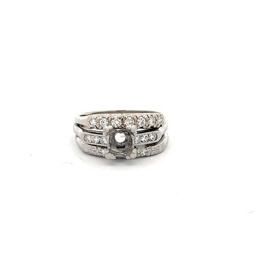 1.36 CARAT ROUND BRILLIANT G VS2 DIAMOND 14 KARAT WHITE GOLD PENDANT NECKLACE (1 of 2)