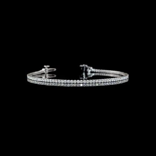 LAB-GROWN 1.49 CARAT ROUND F-VS2 DIAMOND 14K WHITE GOLD TENNIS BRACELET: LAB-GROWN 1.49 CARAT ROUND F-VS2 DIAMOND 14K WHITE GOLD TENNIS BRACELET LAB-GROWN 1.49 CARAT ROUND F-VS2 DIAMOND 14K WHITE GOLD TENNIS BRACELET $2,230.00 PRODUCT DESCRIPTION Title: High-quality Brand-